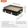 VEVOR Commercial Griddle, 22.4" Heavy Duty Manual Flat Top Griddle, Countertop Gas Grill with Non-Stick Cooking Plate, Steel LPG Gas Griddle