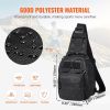 Tactical Sling Bag 10L Military Rover Shoulder Sling Backpack Black, for Men, Outdoor Military Rover Shoulder Sling Chest Pack MOLLE system