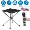 Foldable Camping Stool Retractable Portable Folding Chair Easy Setup Lightweight Backpacking Stool Carry Bag Fishing Camping Hiking BBQ