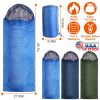 Camping Sleeping Bags for Adults Teens Moisture-Proof Hiking Sleep Bag with Carry Bag 32-50â„‰ for Spring Autumn Winter Seasons