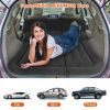 Inflatable SUV Air Mattress Thickened Camping Bed Cushion with Pillow Air Pump Storage Bag PVC Flocked Car Bed for Home Car Travel Camping