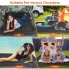 Inflatable SUV Air Mattress Thickened Camping Bed Cushion with Pillow Air Pump Storage Bag PVC Flocked Car Bed for Home Car Travel Camping
